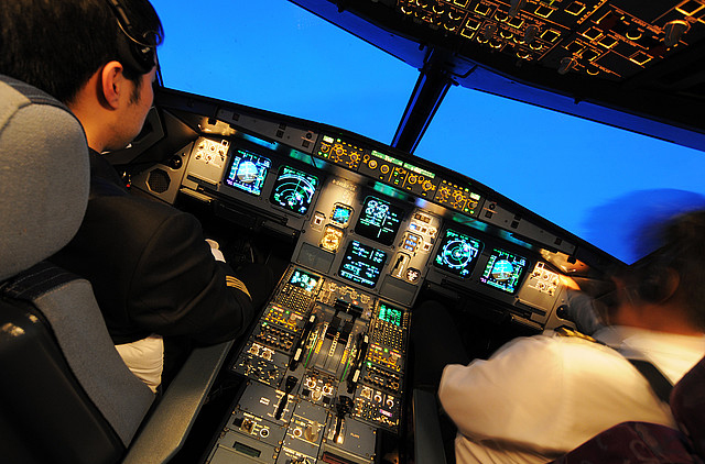 Pilotage avion video